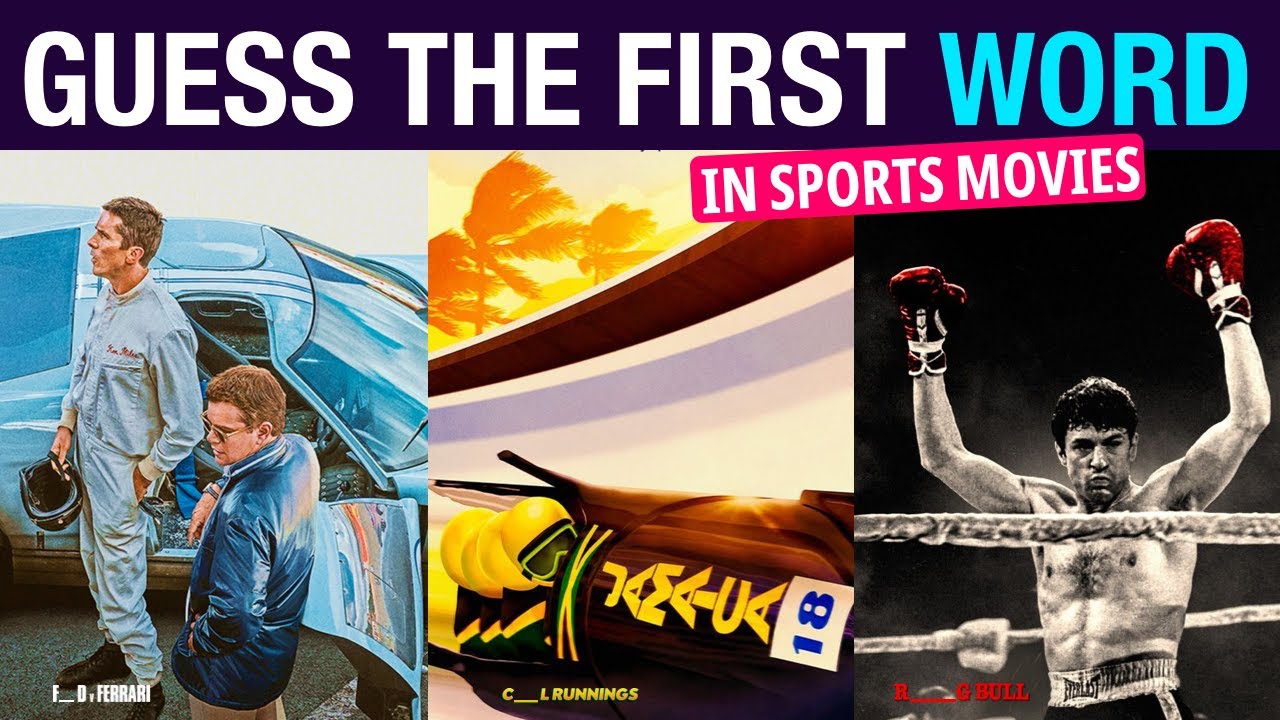 Guess the First Word in Sports Movies | 50 Films Challenge