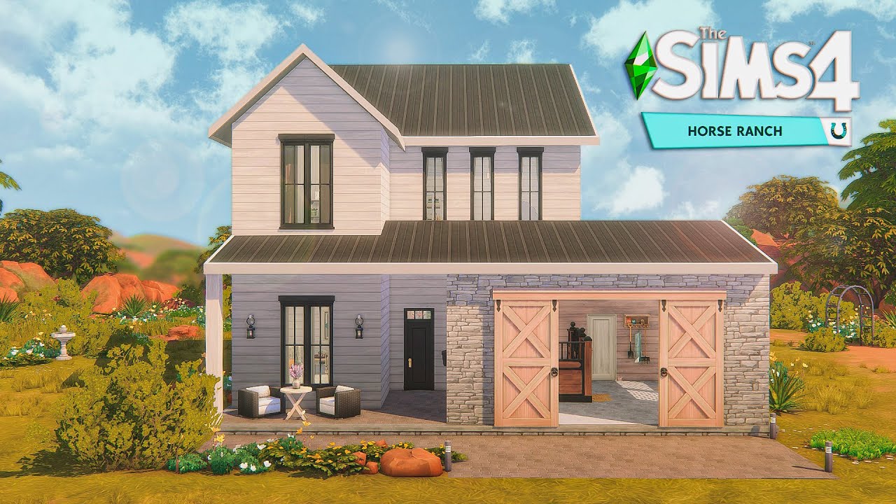 Family horse ranch | The sims 4 horse ranch | No cc | Stop-motion