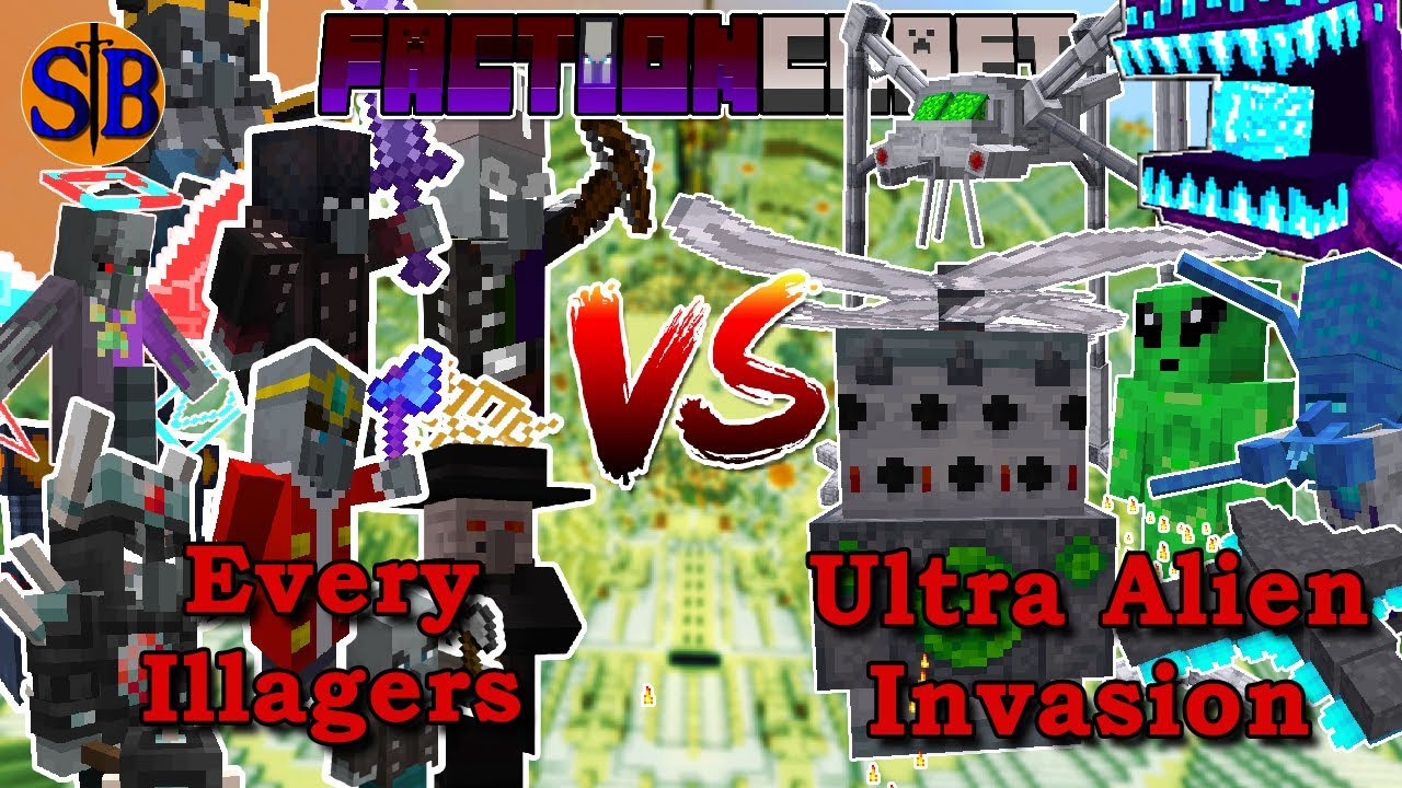 Can the Illagers team defend the AREA 51 against an Alien Invasion Raid | Minecraft Mob Battle
