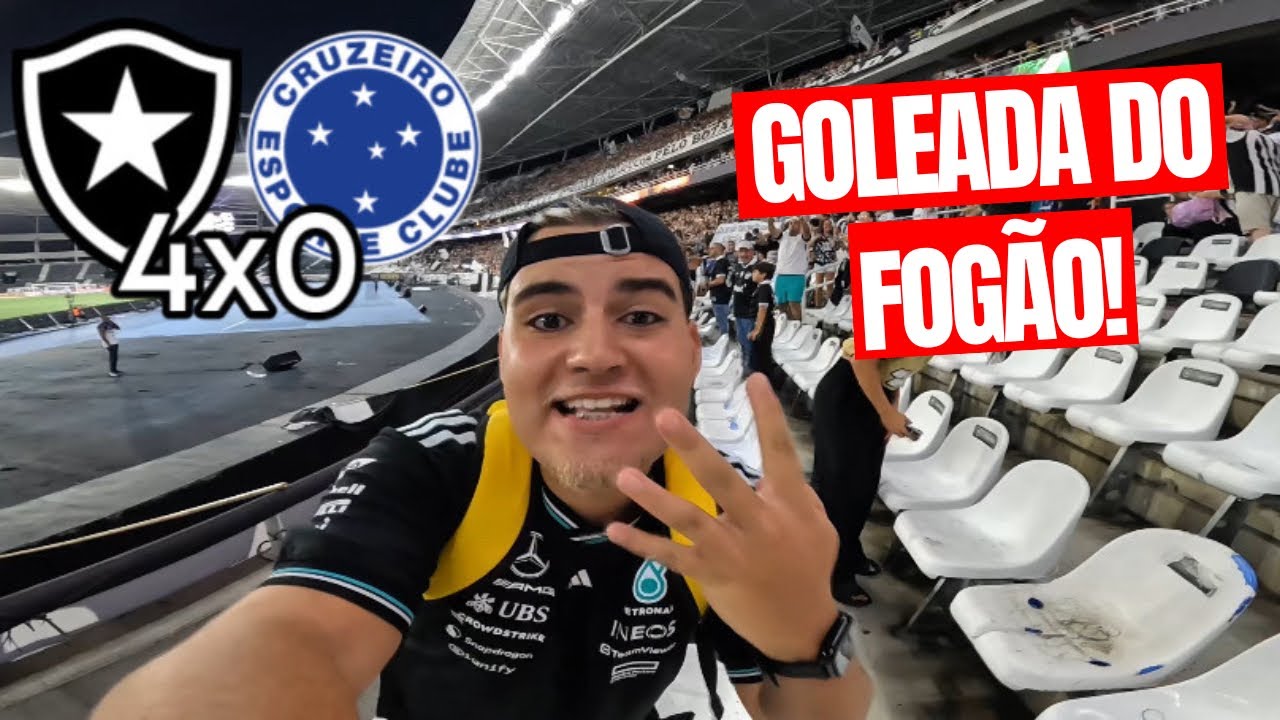 GOLEADA MAGISTRAL DO BOTAFOGO! (BOTAFOGO X CRUZEIRO)