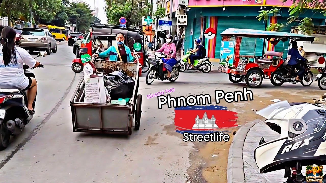 Phnom Penh Streetlife, von meiner Wohnung bis... 🏙️🇰🇭