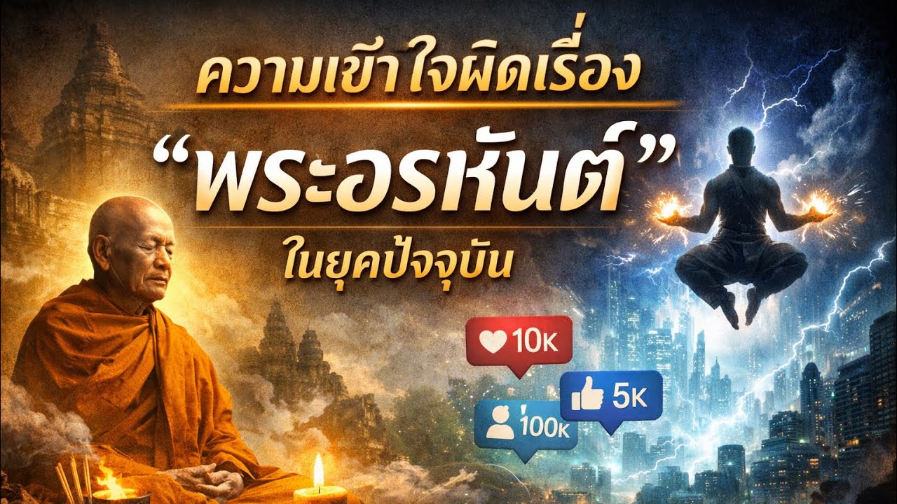 ความเข้าใจผิดเรื่อง “พระอรหันต์” ในยุคปัจจุบัน | ฤทธิ์ไม่ใช่วิมุติ…เจ็บได้แต่ไม่ทุกข์ซ้ำ