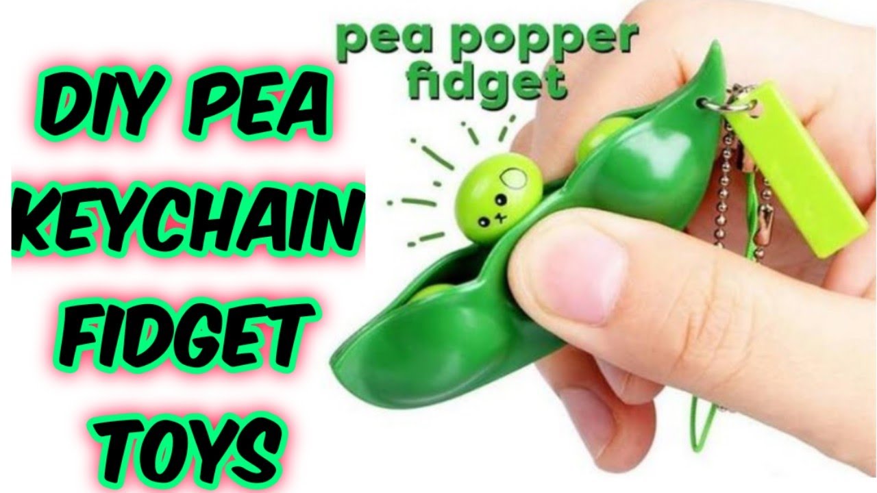 Diy Pop-It Fidget toys/how to make fidget sensory toys/diy pea fidget keychain/viral tiktok trends