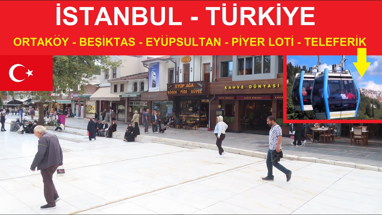🇹🇷  ISTANBUL - ORTAKOY - BESIKTAS - EYUPSULTAN - PIERE LOTI - TELEFERIK - TURKIYE - ТУРЦИЯ