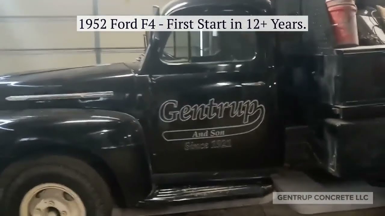 1952 Ford F4 | First Start | Gentrup Concrete