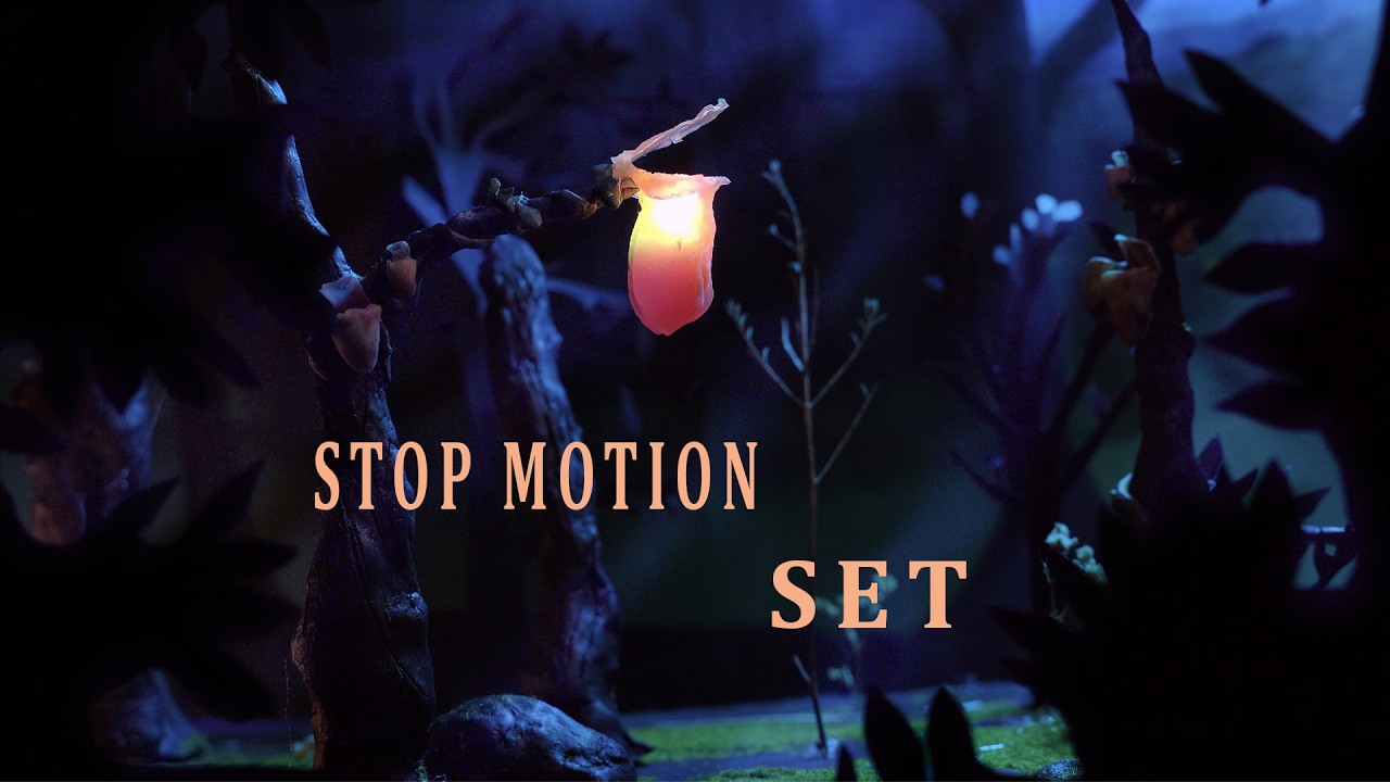 Making a Stop Motion set from start to end: The Pitcher Forest.