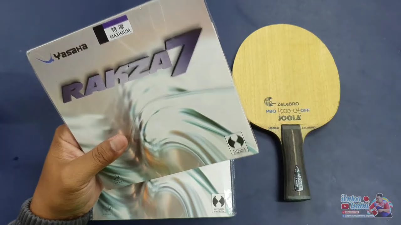 Joola ZeleBRO PBO with Yasaka Rakza 7 +Rakza 7 soft. Change a new table tennis rubber to จั่นเจา