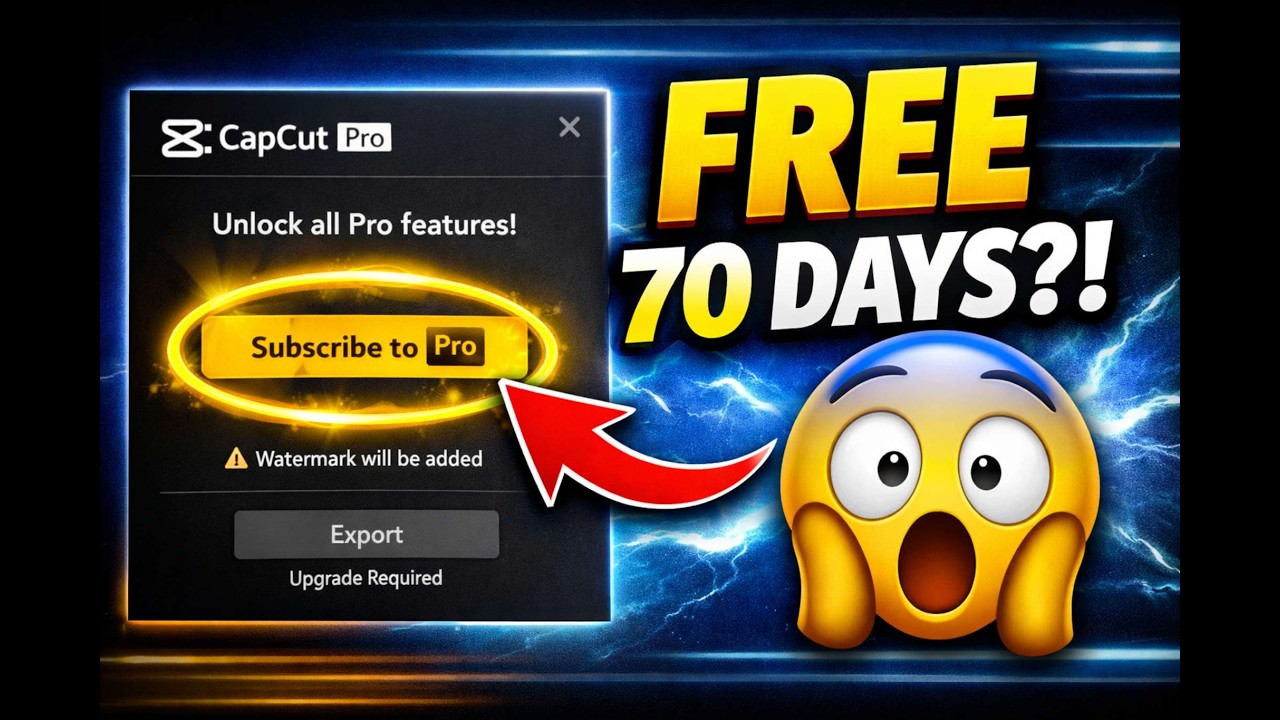 1. CapCut Pro FREE for 70 Days? (Here’s How…)