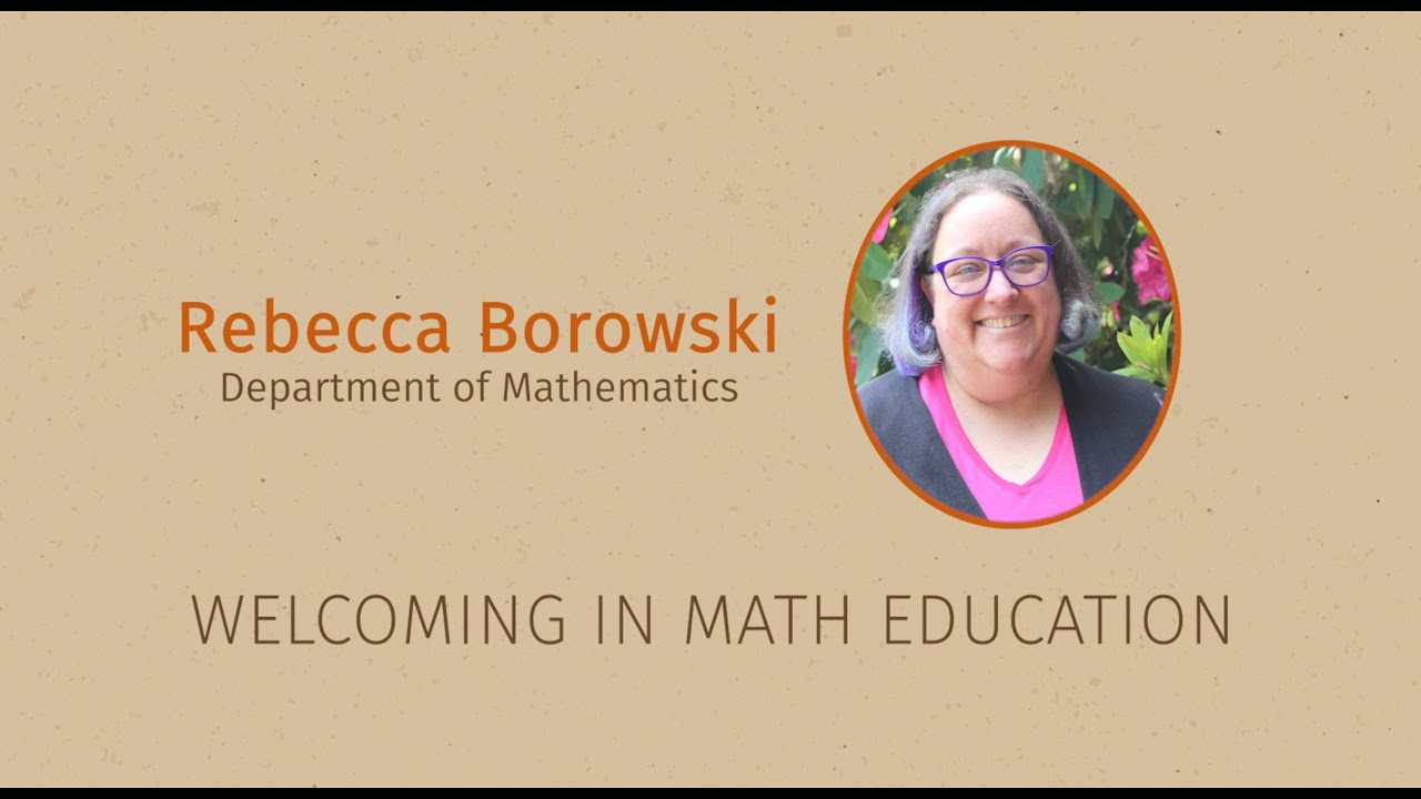 Borowski (1/5) Welcoming in Math Education