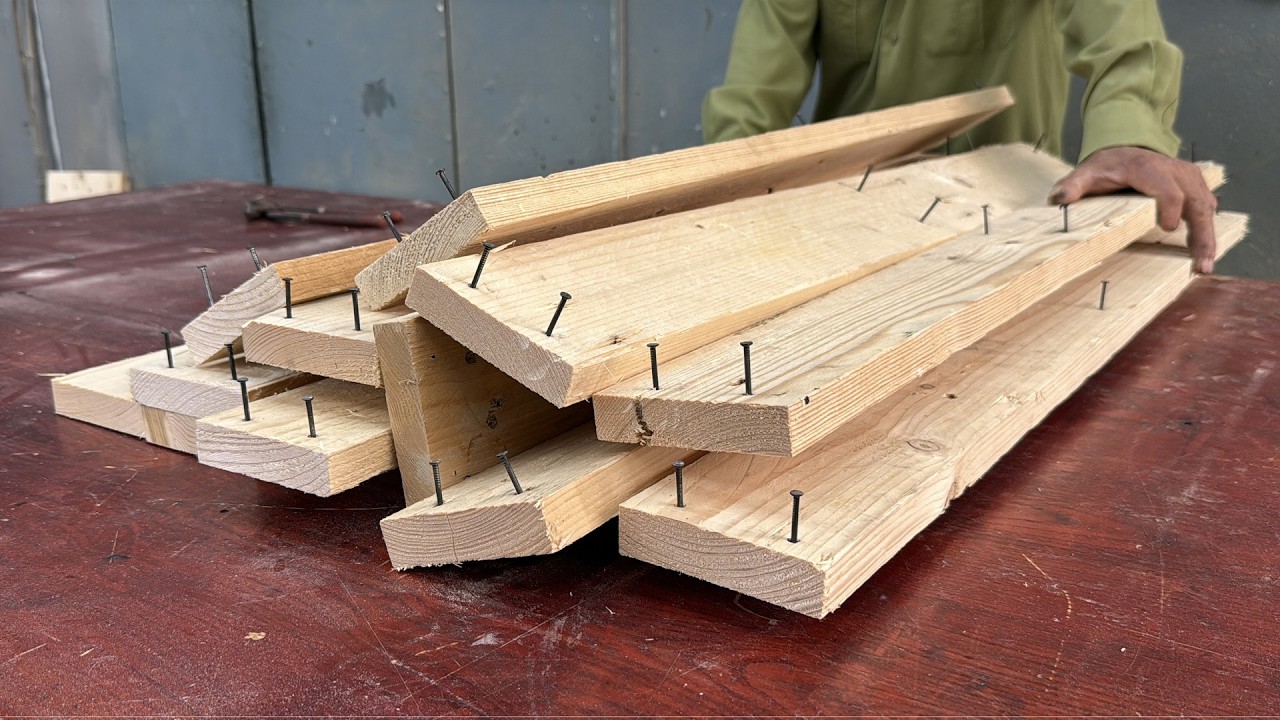 Amazing Invention Made From Pallet Wood By a 70 Year Old Carpenter! Invisible Storage Solution