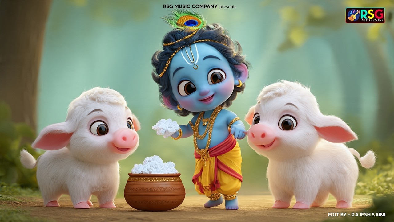 Choti Choti Gaiya, Chote Chote Gwal | छोटी छोटी गैया | #Little Krishna Bhajan - Krishna Bal Leela