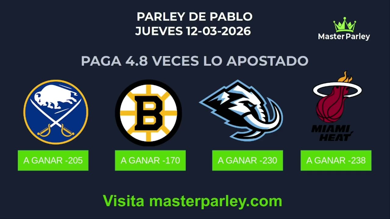 Semanario MasterParley | Pronósticos MLB, NBA, NHL y Lotto Activo - Datos para la Rinconada