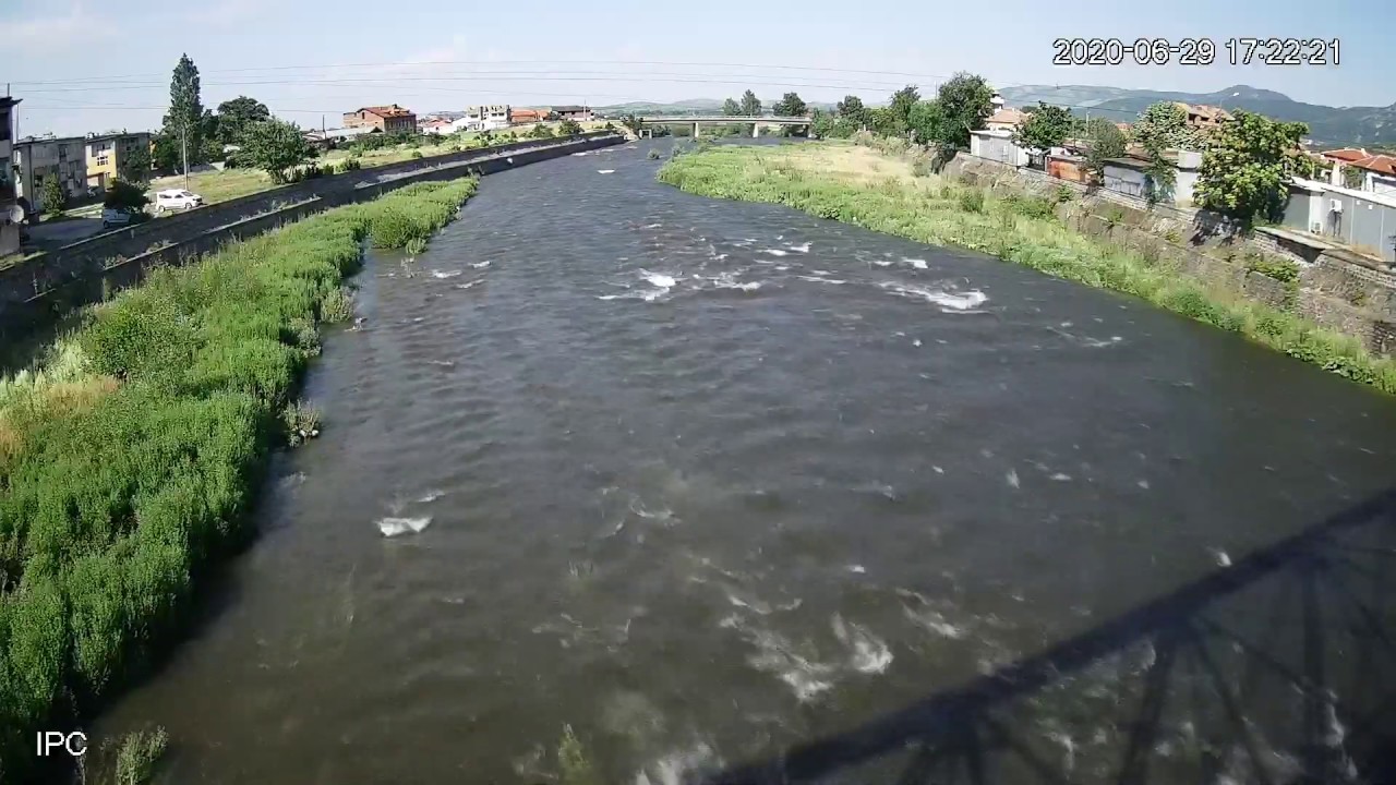 Опасност от високи води - река Въча в град Кричим, 29.06.2020