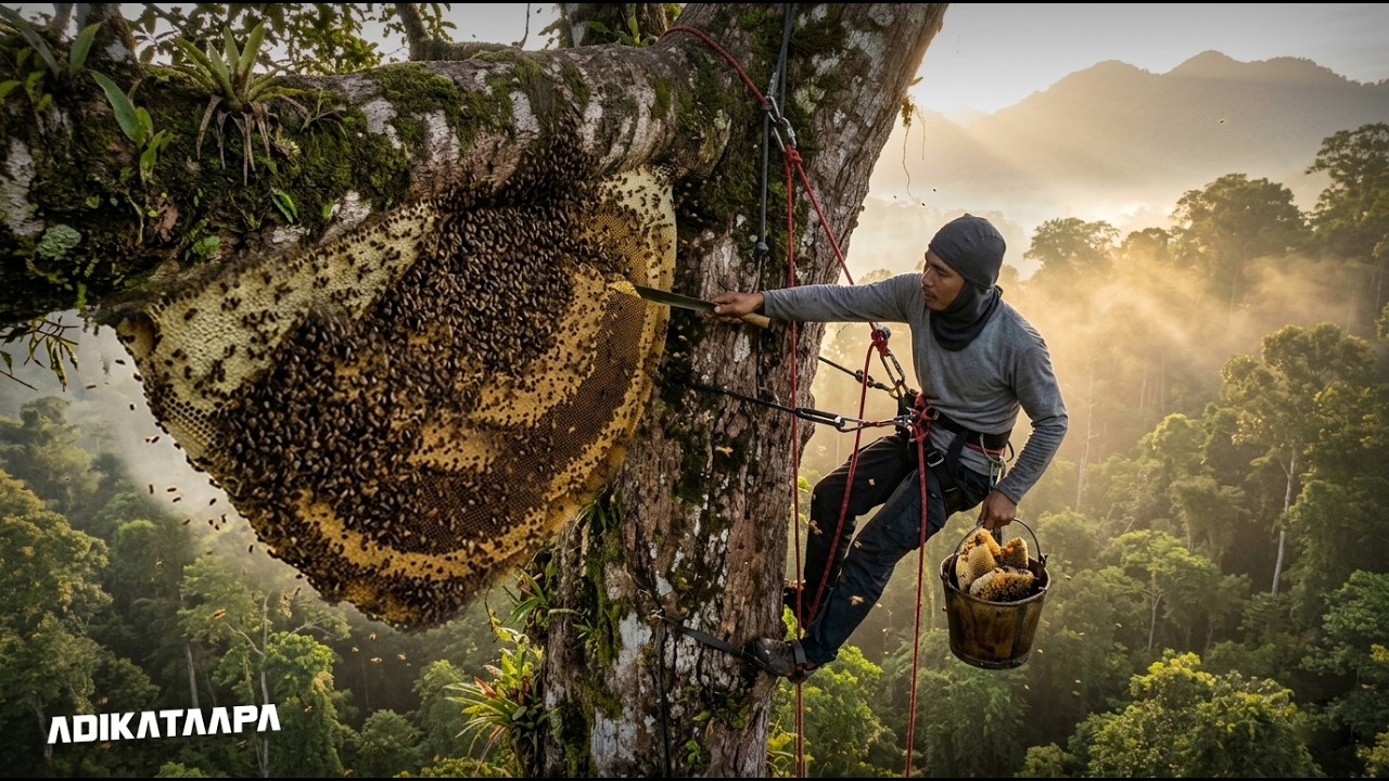 MADU LEBAH HUTAN SUMATERA // GIANT HONEY BEE FOREST IN SUMATERA
