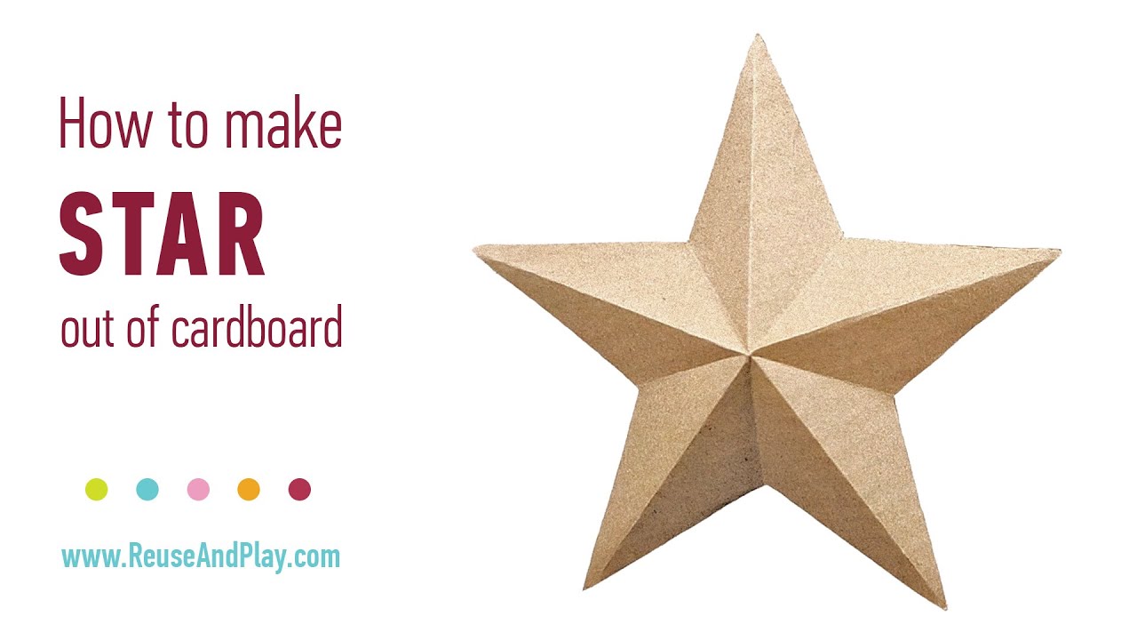 The EASIEST Way to Create a 3D Star with Cardboard for Christmas