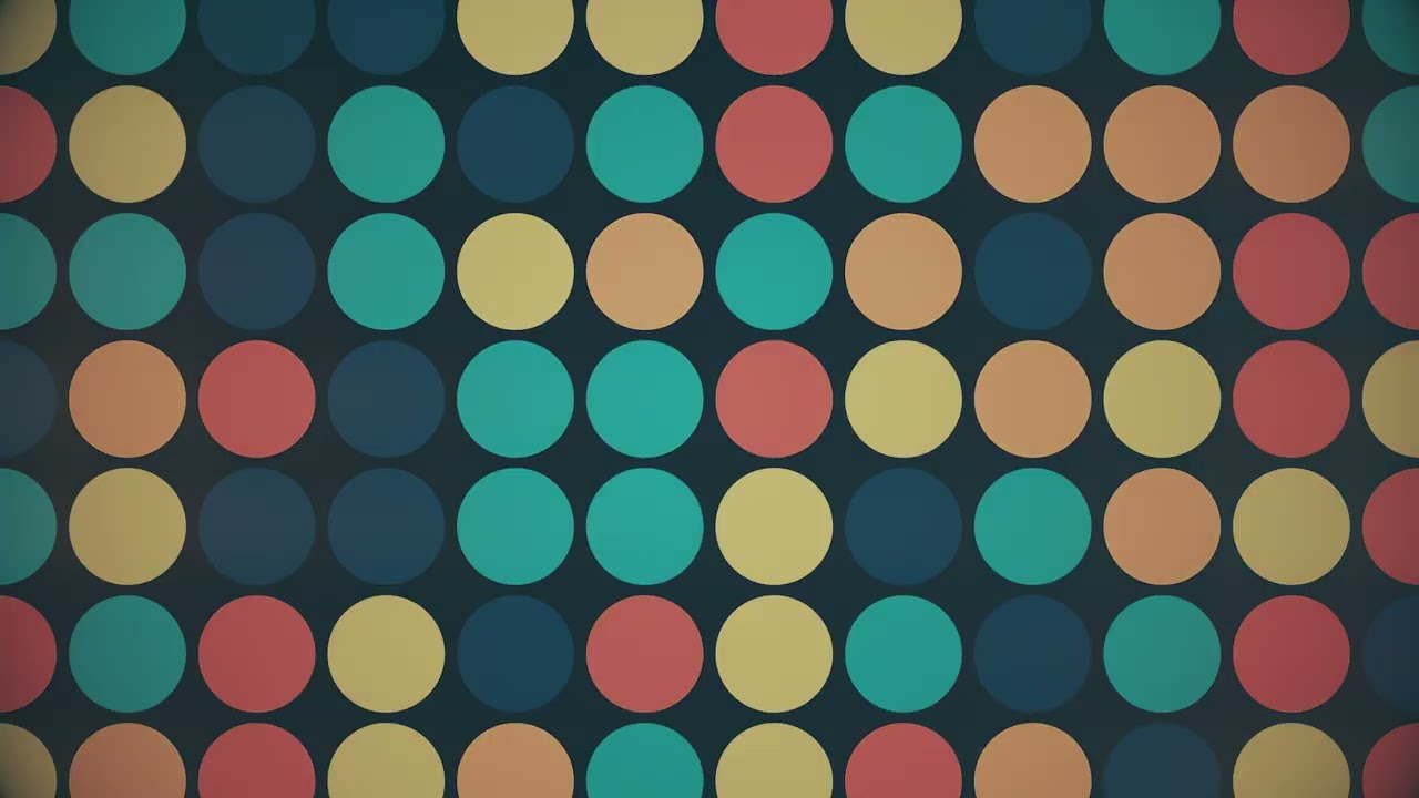 Retro Dot Pattern Motion Background | Vintage Graphics | Screensaver