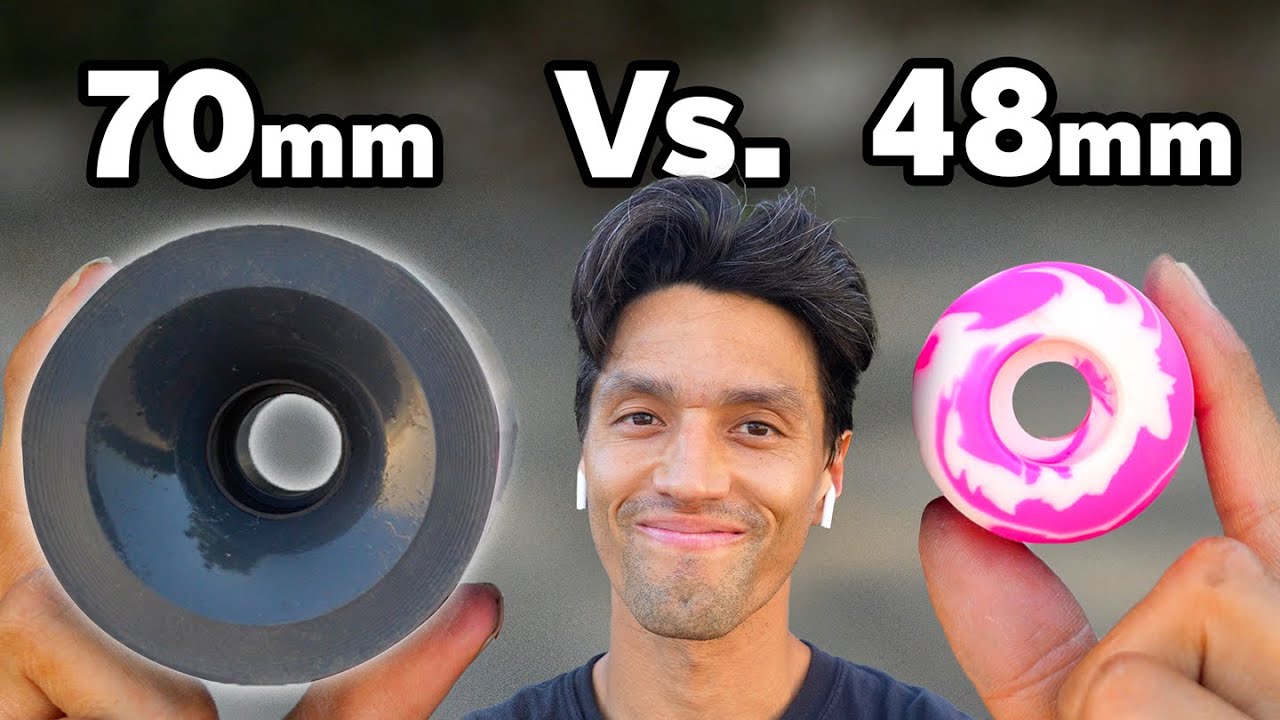Testing The BIGGEST Vs. SMALLEST Skateboard Wheel