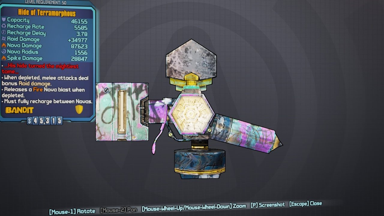 Borderlands 2-Hide of Terramorphous Drop!