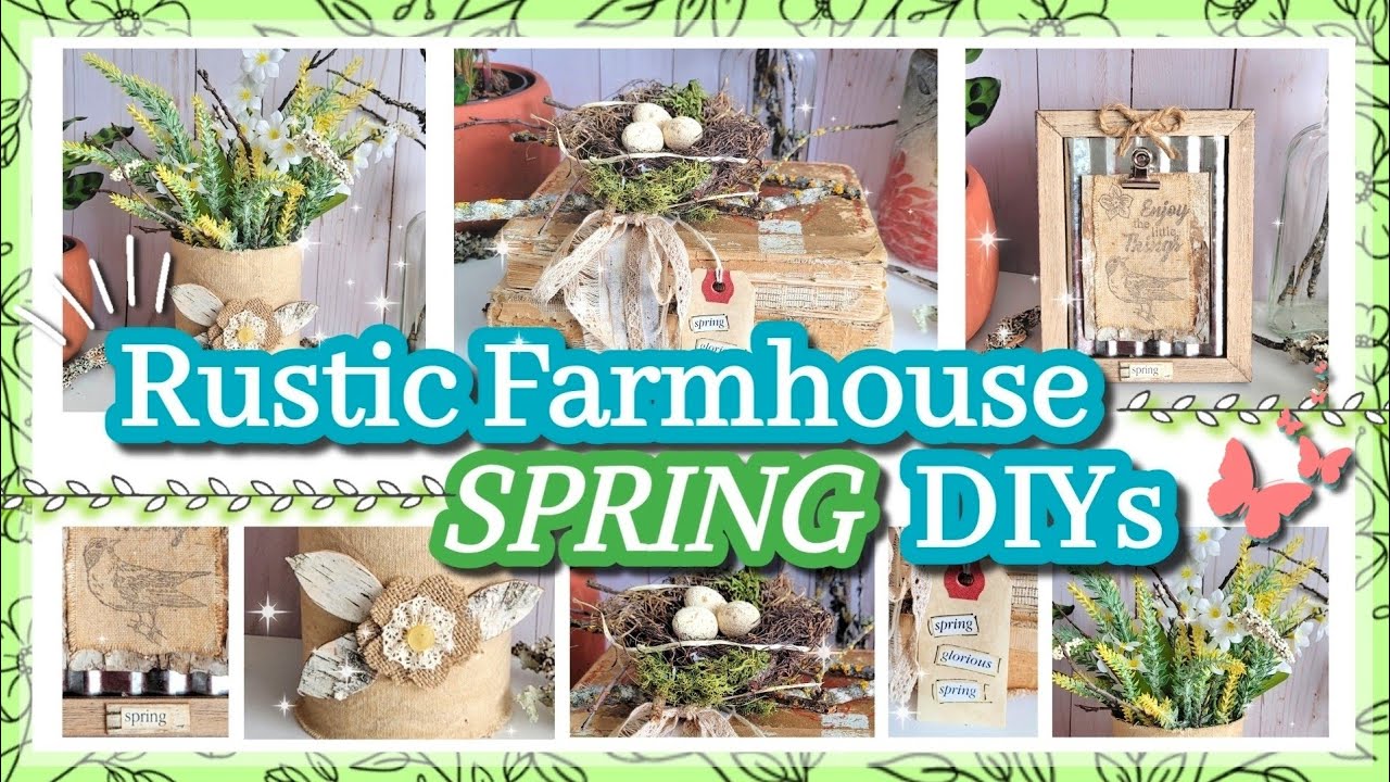 NEW Rustic Farmhouse Spring DIYs for your Home Decor