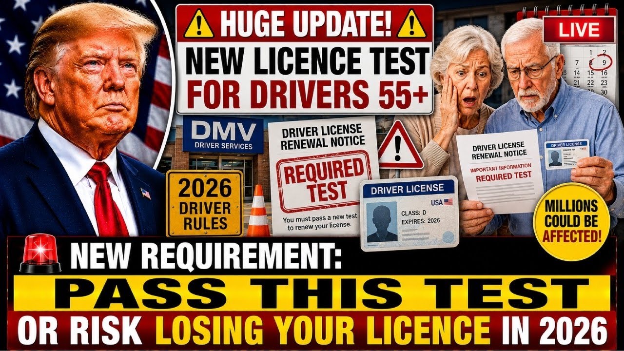 🤯 NEW LICENCE REQUIRMENT FOR USA DRIVERS 55+ &mdash; PASS THIS OR RISK LOSING YOUR LICENCE IN 2026