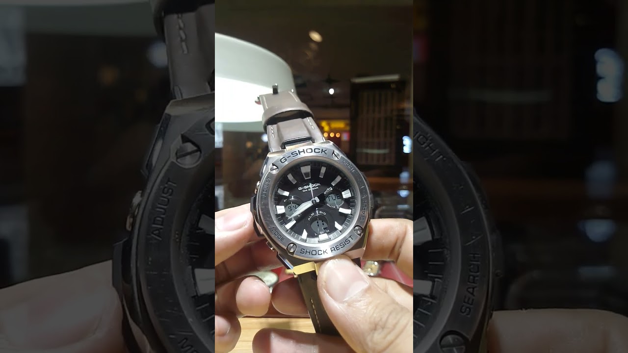 Tutorial sinkron jarum jam digital G-Shock GST-S130L #tutorialjam g-shock