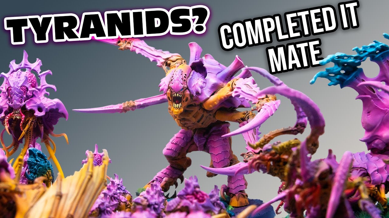 Painting 10th Edition TYRANIDS In 10 HOURS?! 40K Leviathan Box!