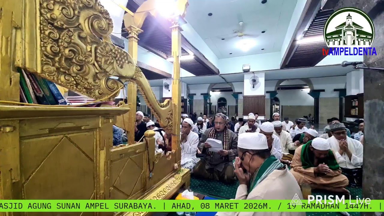 #19 - SHOLAT ISYA' DAN TARAWIH MASJID AGUNG SUNAN AMPEL. IMAM TARAWIH GUS NI'AM & GUS ALI MURTADHO.