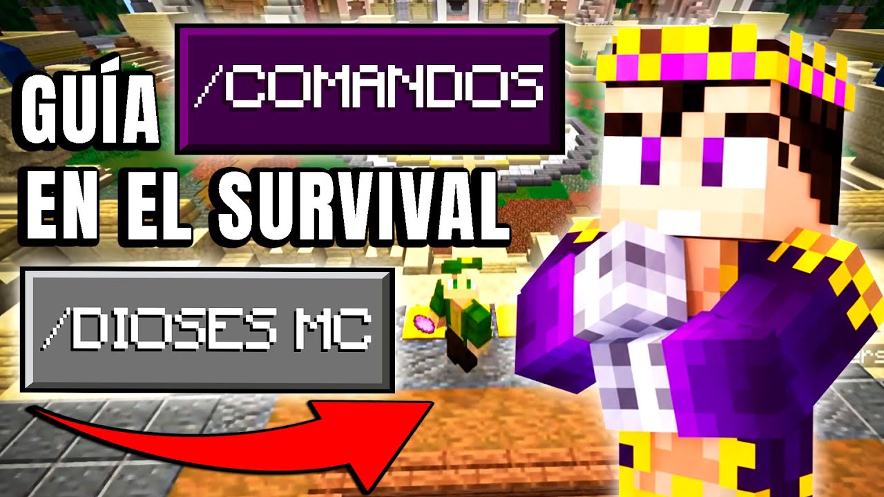Tutorial comandos en el SERVIDOR DE VegettaGamer DIOSES MC Minecraft SURVIVAL