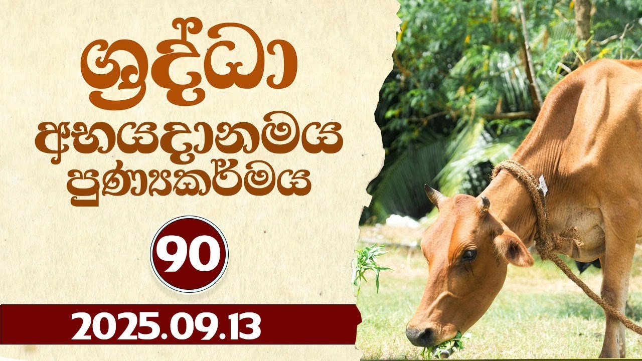 90. ශ්‍රද්ධා අභයදානමය පුණ්‍යකර්මය | 2025-09-13 | ශ්‍රද්ධා සමාජ සත්කාර ඒකකය