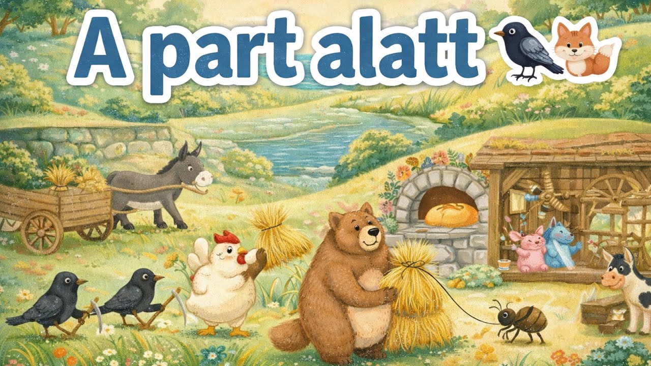 A part alatt 🐦🦊🐜 | Magyar népi gyermekdal | Állatos mondóka