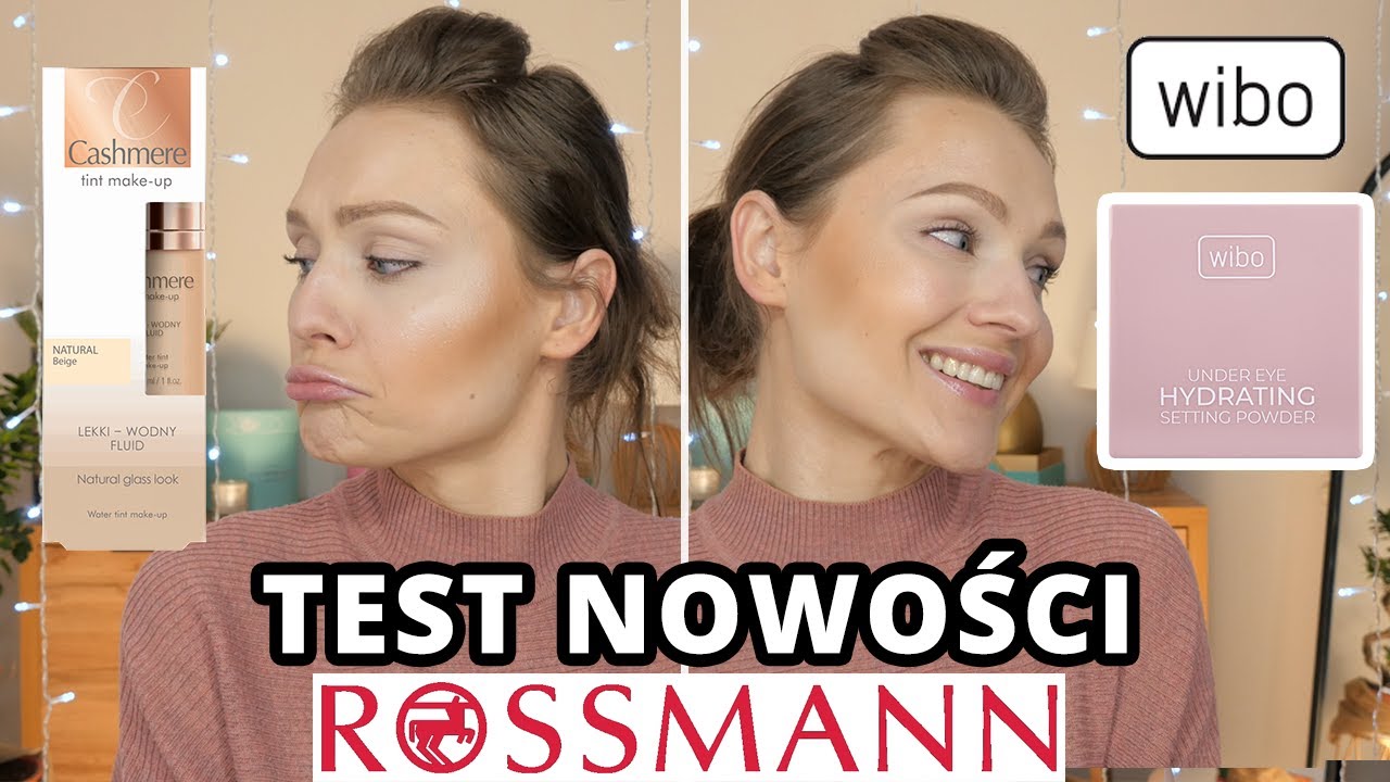 Puder pod oczy Wibo 👀 i podkład Cashmere Glass Look ✨ Test Nowości Rossmann 💥 Czy warto kupić?
