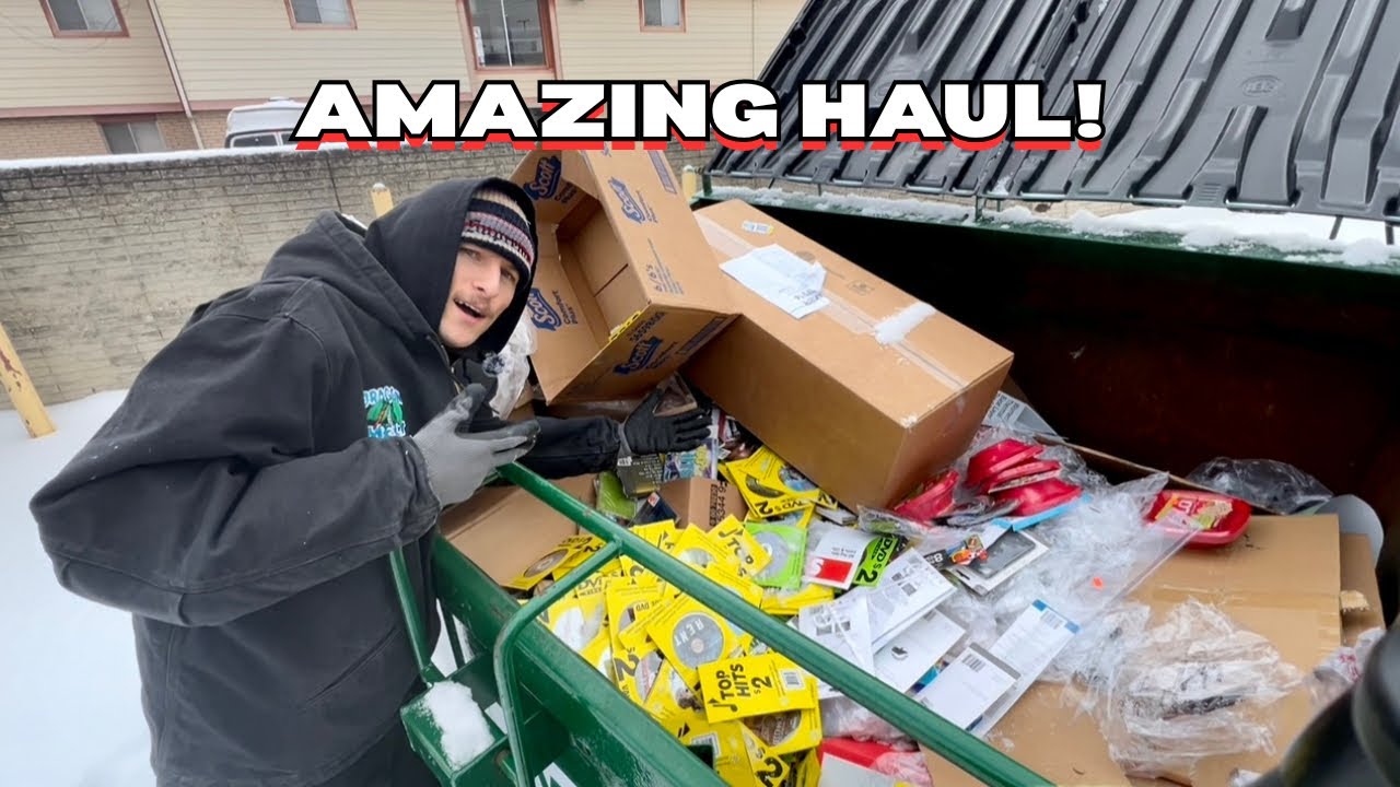 Really AMAZING Dumpster Dive! CD’s, Movies, & So Much More!