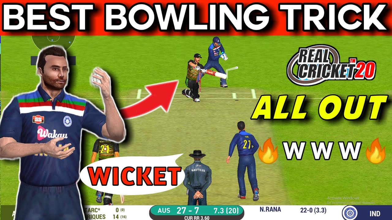 HOW TO TAKE 10 WICKETS IN REAL CRICKET 20 | RC20 BOWLING TRICK | Real Cricket 20 Bowling Tips