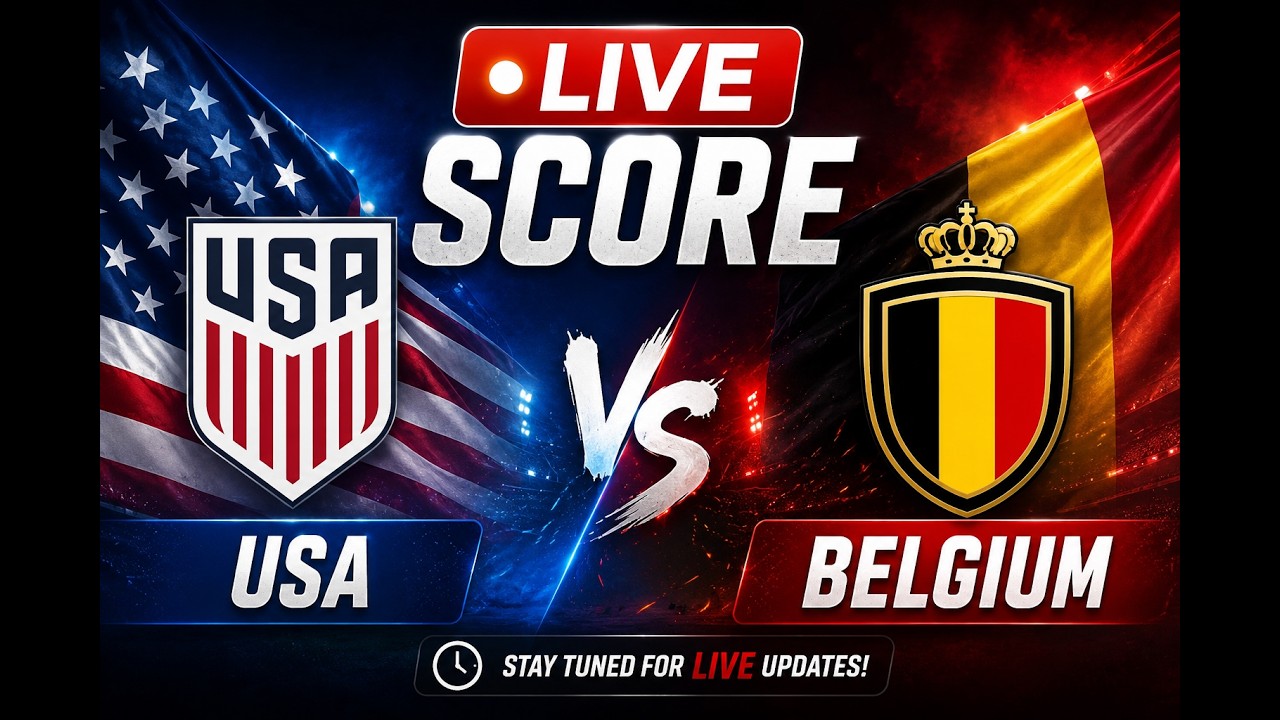 USA vs Belgium LIVE SCORE | World Cup 2026 Round of 16.