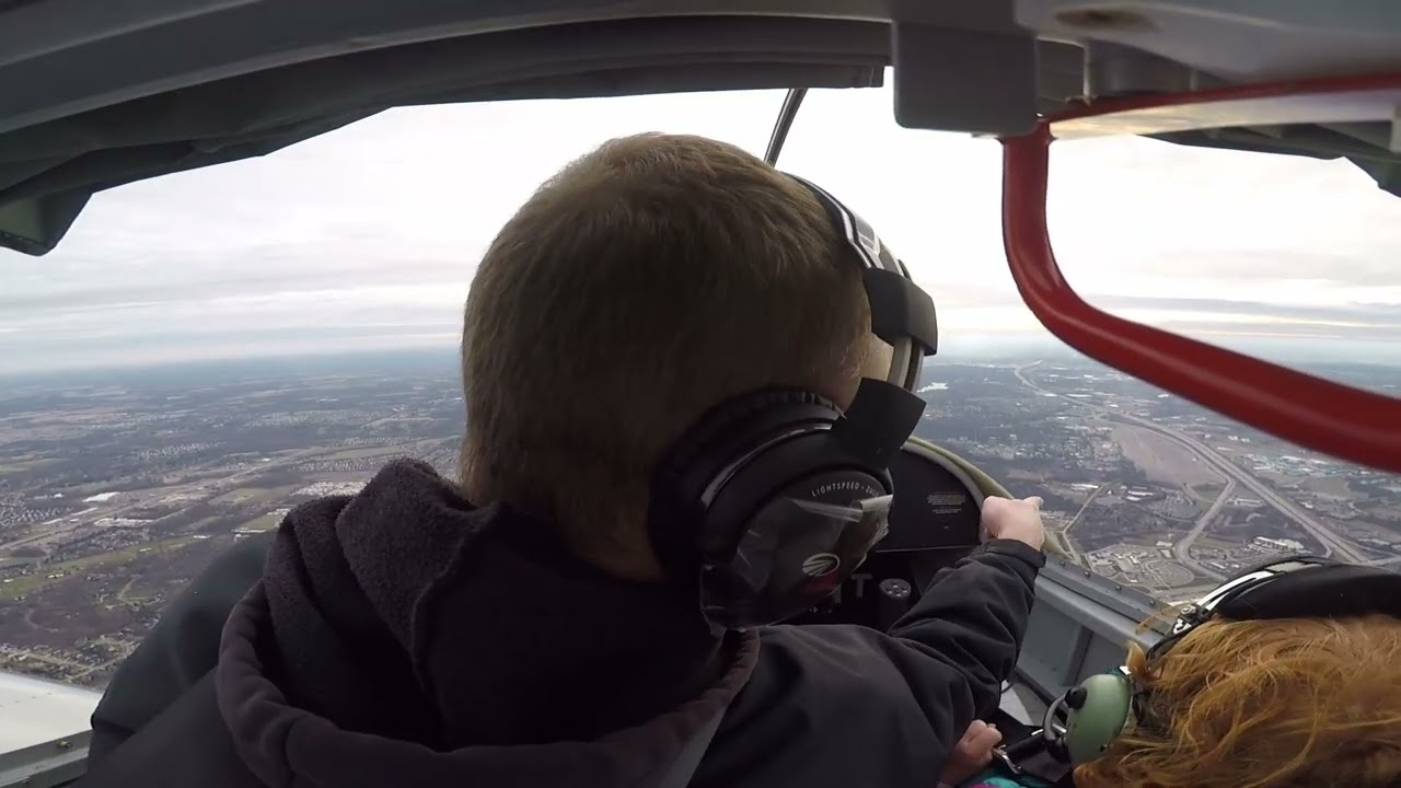 Hannah's first flight in N359DF