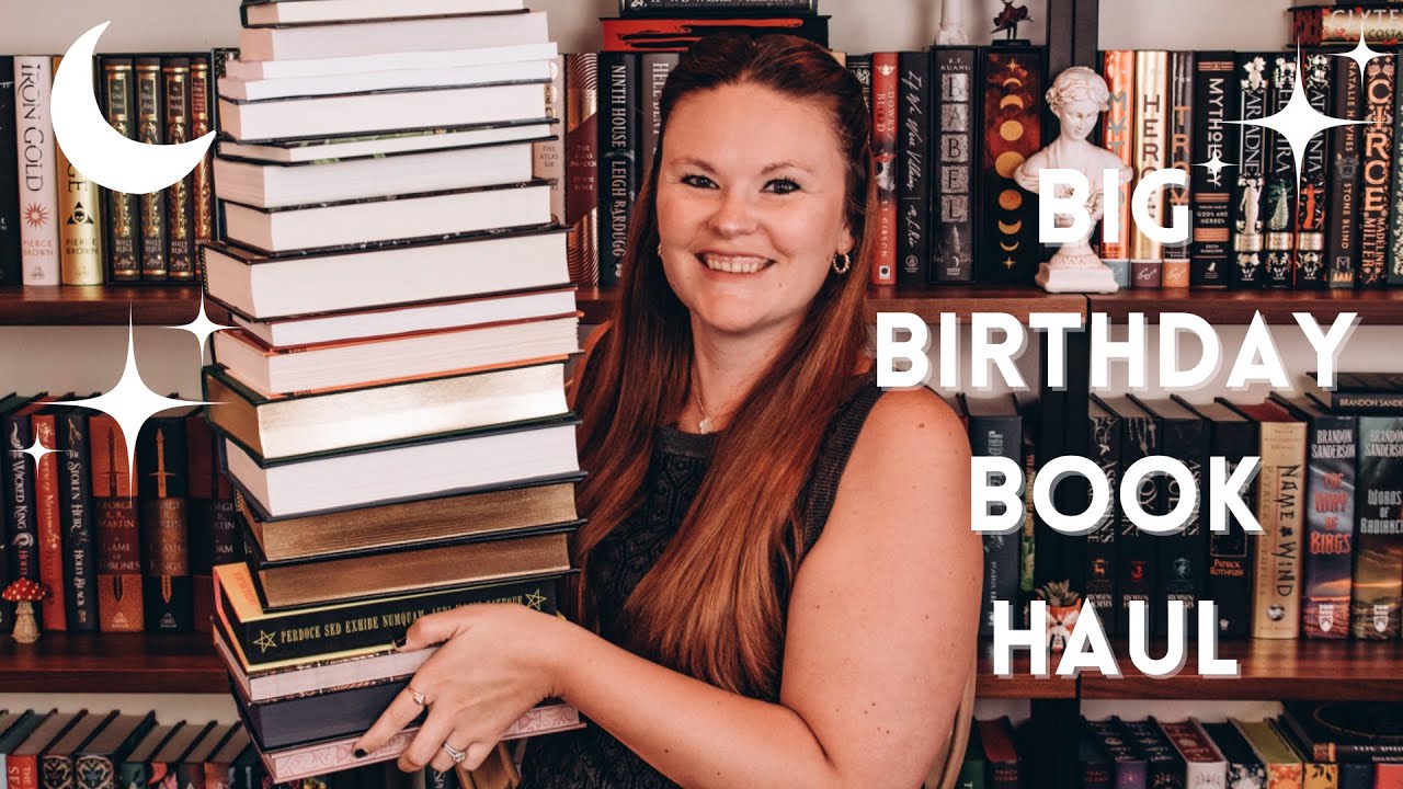 big birthday book haul 📚🎈