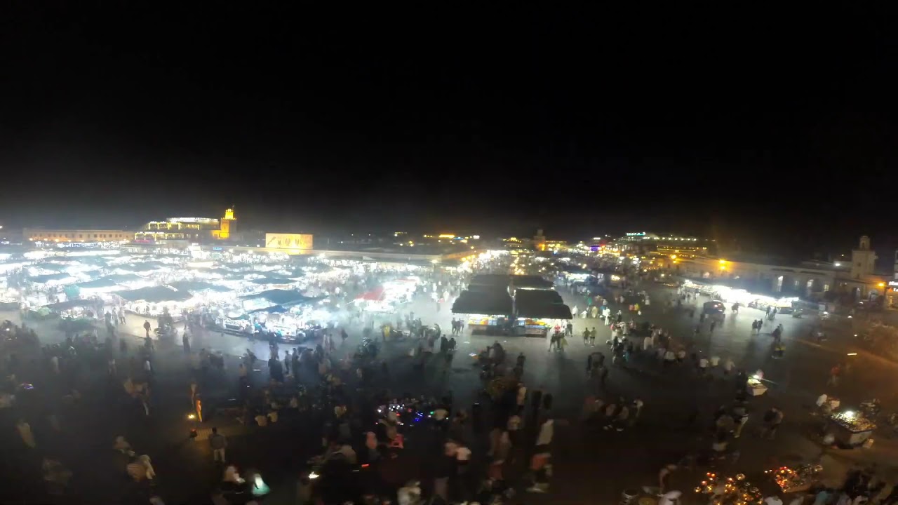 Timelapse Plaza Jamaa el Fna, Marrakech (Marruecos)