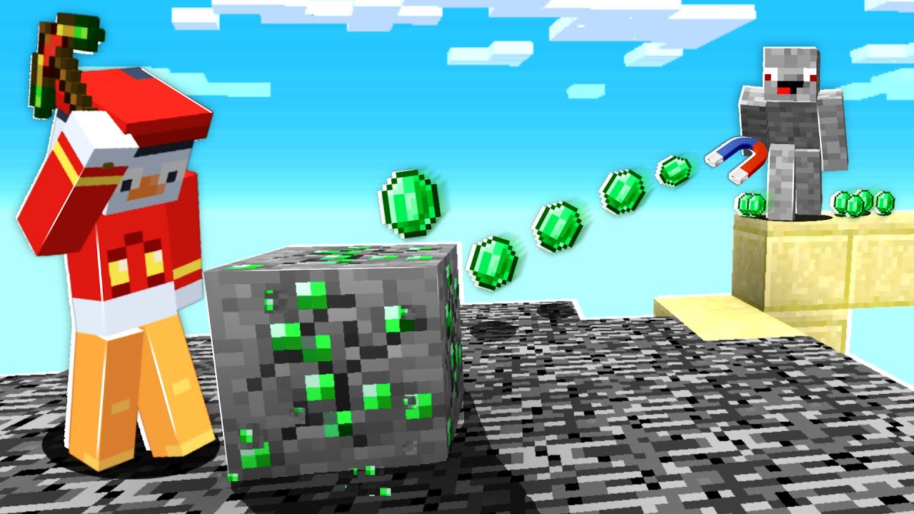 mit Magnet seine Emeralds klauen Troll in MODS BEDWARS