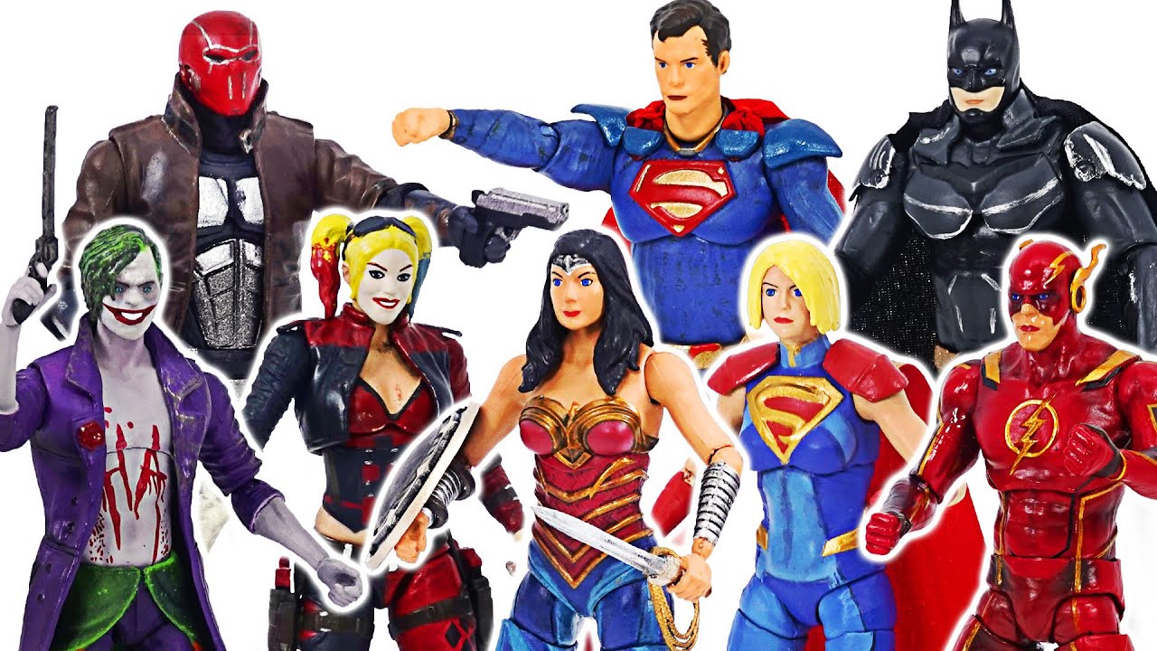 DC Injustice 2 Batman, Superman VS Joker, Harley Quinn battle! | DuDuPopTOY