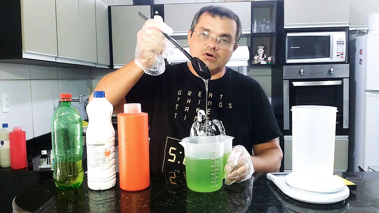 Como fazer Detergente de Limão com Glicerina IGUAL AO DO MERCADO! Receita 04