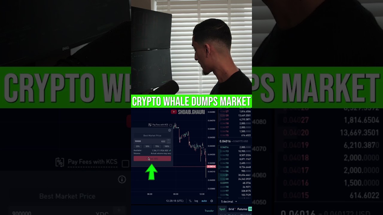 Crypto Whale Dumps Market! 😱 #trading #bitcoin #xrp #business #investing #money #crypto