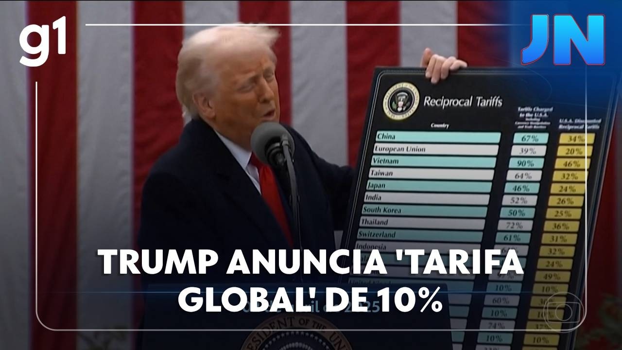 JN: após Suprema Corte dos EUA considerar ilegal o tarifaço, Trump anuncia sobretaxa global de 10%