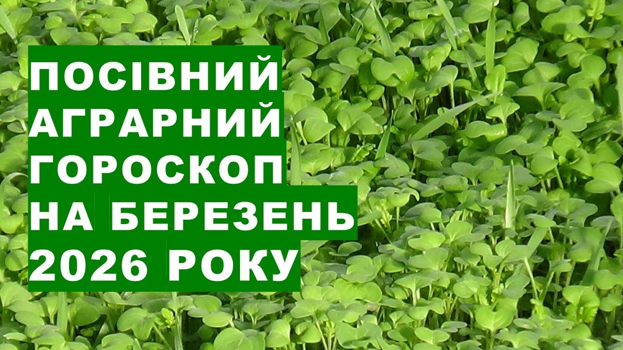 Посівний аграрний гороскоп на Березень 2026 року
