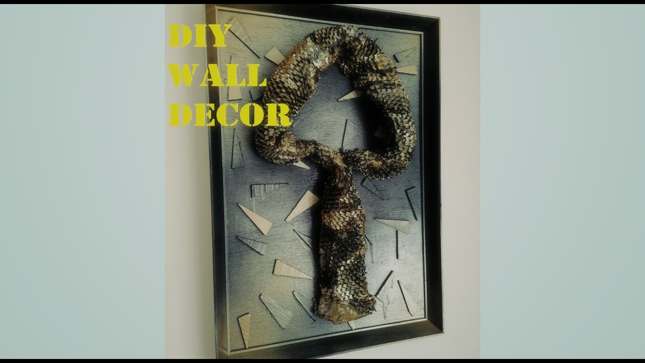 DIY WALL ART IDEA |transform old picture frames to wall decor|interesting DIY ideas