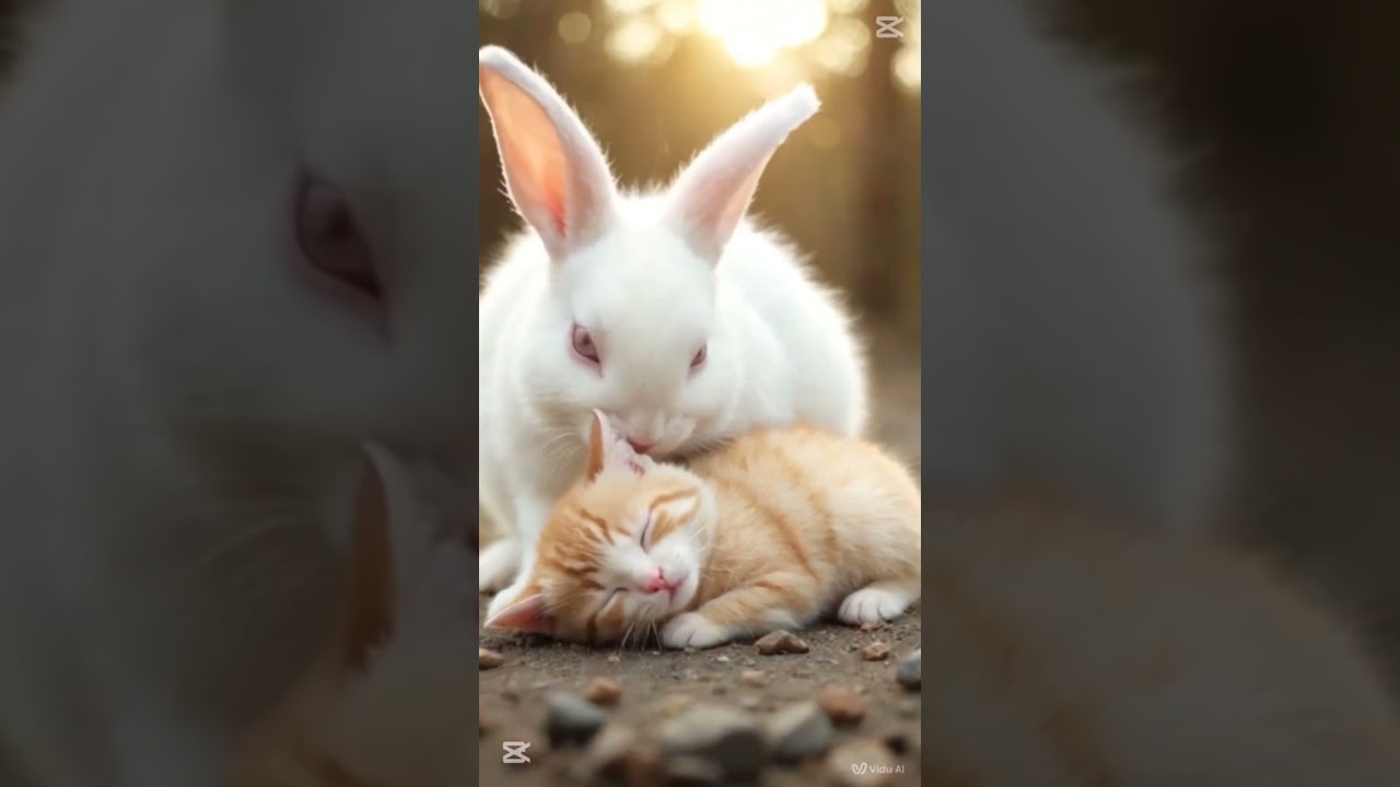 #HistoriaTriste 🥺#HistoriaEmotiva ❤️#AmistadAnimal 🐰🐱#ConejitoHeroico 🐇#GatitoTierno 🐈