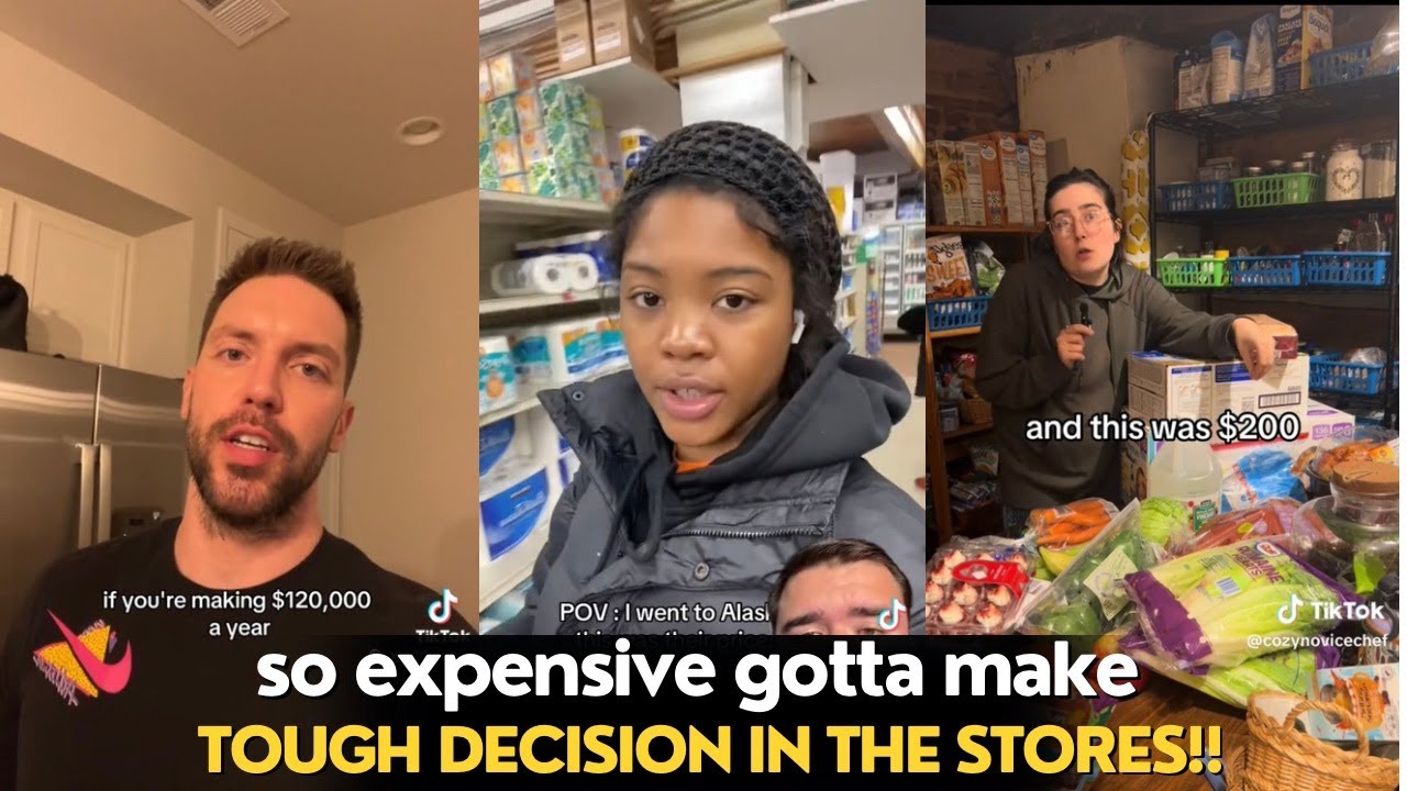 TikTok Rants On Grocery Prices Being Too Expensive During Inflation Making Everyone Broke!!