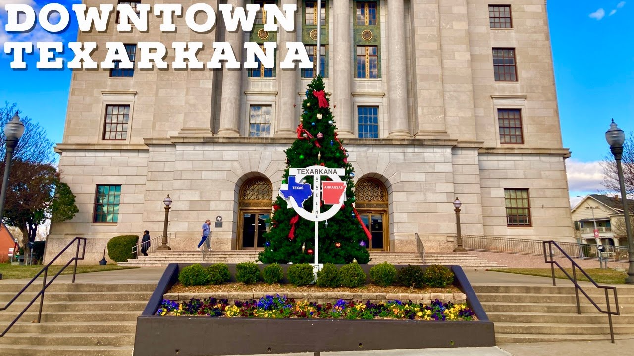 Downtown Texarkana || Walking Around Texarkana, Texas