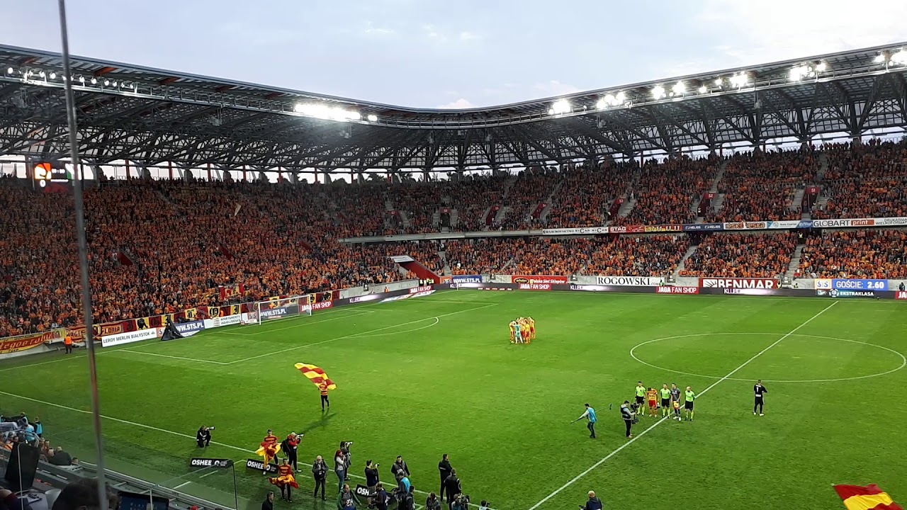 Hymn Jagiellonii przed meczem Jagiellonia Białystok - Legia Warszawa 24.09.2017