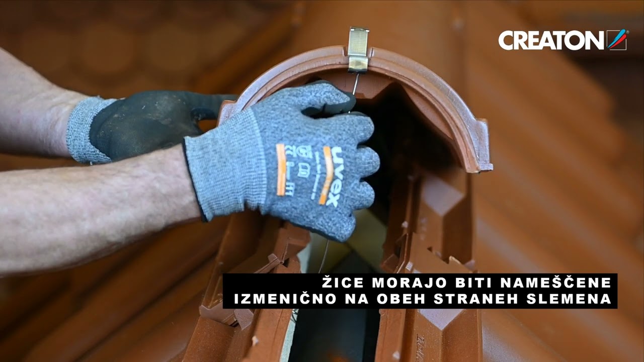 Prezračevalni sistem CREATON za povezavo SLEMENA s pritrjevanjem FIRSTFIX