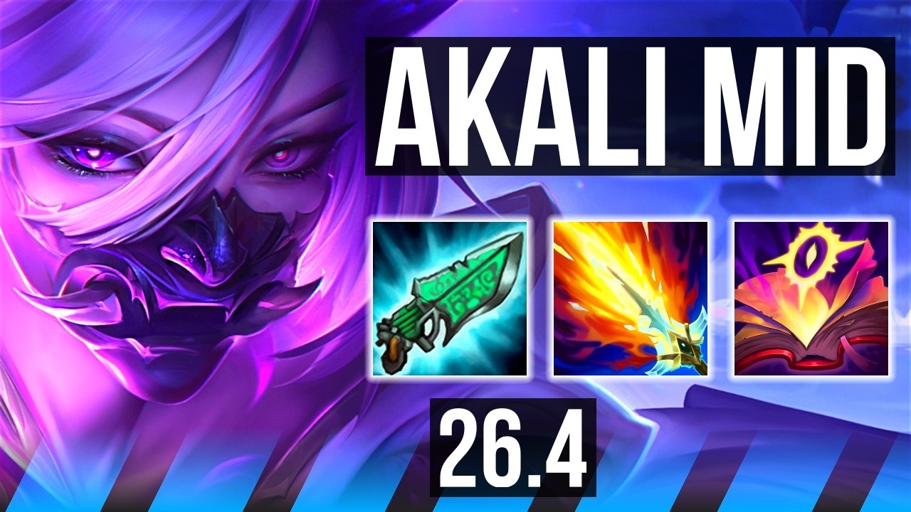 AKALI vs DIANA (MID) | Good KDA: 23/1/1, 48K damage | NA Master | 26.4